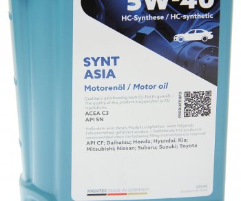 1 899 р. Масло моторное HIGHTEC SYNT ASIA C3SNCF 5W40 синт.1л ROWE ROWE 20246-0010-99  с доставкой в г. Воронеж. Увеличить фотографию 2