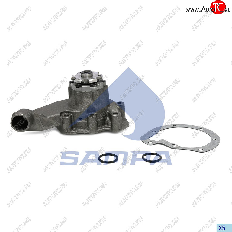 8 099 р. Насос водяной MERCEDES дв.OM366 SAMPA SAMPA 202.490  с доставкой в г. Воронеж