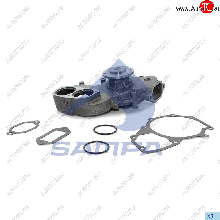 8 399 р. Насос водяной MERCEDES дв.OM401-OM447 SAMPA SAMPA 202.494  с доставкой в г. Воронеж