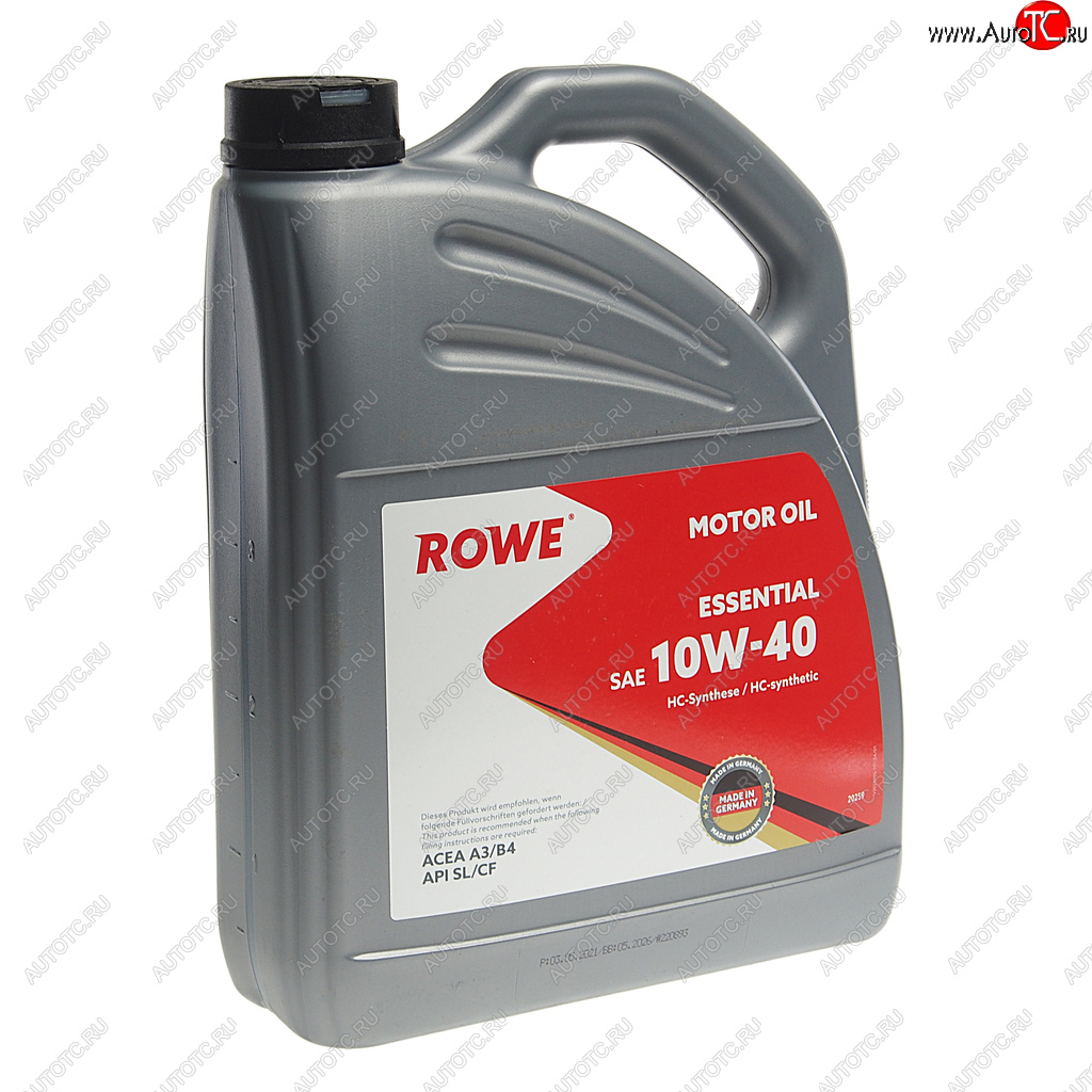 3 299 р. Масло моторное ESSENTIAL SLCFA3B4 10W40 псинт.4л ROWE ROWE 20259-453-2а  с доставкой в г. Воронеж