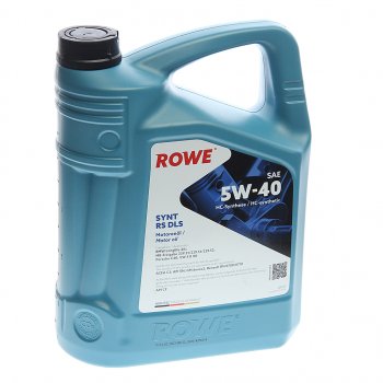6 999 р. Масло моторное HIGHTEC SYNT RS DLS SN/CF/C2/C3 5W40 синт.5л ROWE ROWE 20307-0050-99 ROWE 20307-0050-99  с доставкой в г. Воронеж. Увеличить фотографию 1