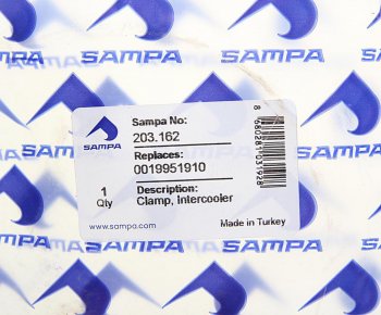 559 р. Хомут MERCEDES патрубка интеркулера SAMPA SAMPA 203.162  с доставкой в г. Воронеж. Увеличить фотографию 2