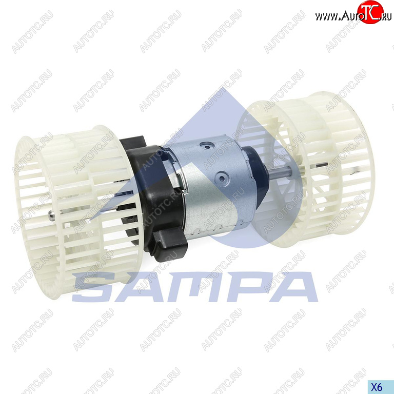 4 999 р. Мотор отопителя КАМАЗ-5490 MERCEDES Actros MP2,MP3 (03-) с крыльчаткой SAMPA SAMPA 203.496  с доставкой в г. Воронеж