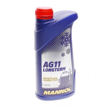379 р. Антифриз синий -40C 1л AG11 Longterm IAT 4011 MANNOL MANNOL 2036  с доставкой в г. Воронеж. Увеличить фотографию 1