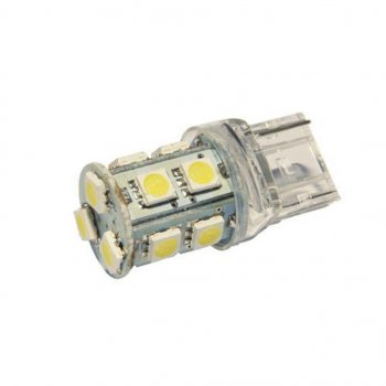 61 р. Лампа светодиодная 24V W21W W3x16d бесцокольная 13 светодиодов Yellow MEGAPOWER MEGAPOWER-AUTOMOTIVE 20384y-24  с доставкой в г. Воронеж. Увеличить фотографию 1