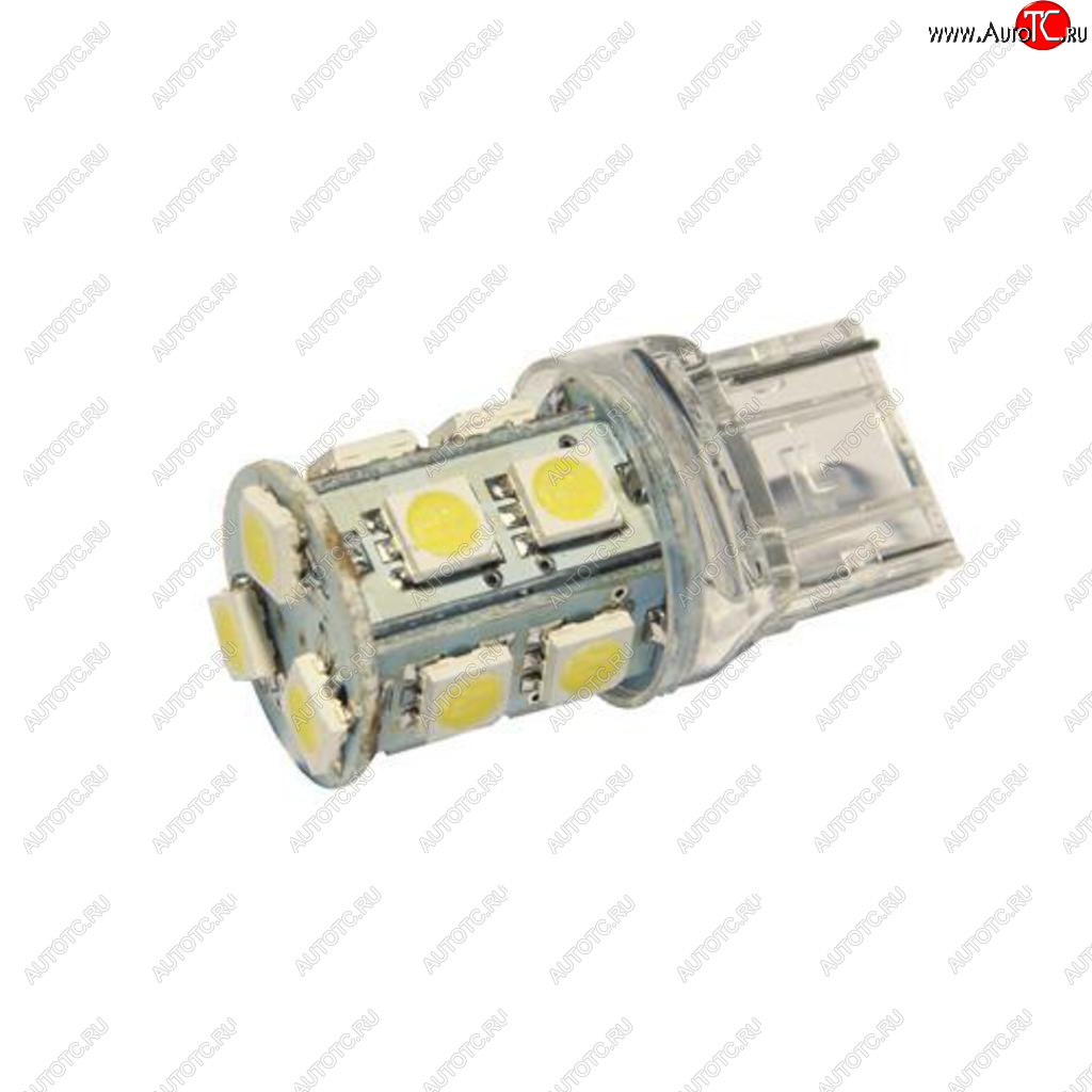 61 р. Лампа светодиодная 24V W21W W3x16d бесцокольная 13 светодиодов Yellow MEGAPOWER MEGAPOWER-AUTOMOTIVE 20384y-24  с доставкой в г. Воронеж