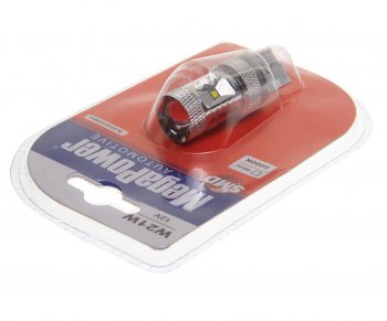 599 р. Лампа светодиодная 12V T20W BA9s 6000K 6 светодиодов блистер (1шт.) MEGAPOWER MEGAPOWER-AUTOMOTIVE 20393swбл  с доставкой в г. Воронеж. Увеличить фотографию 2