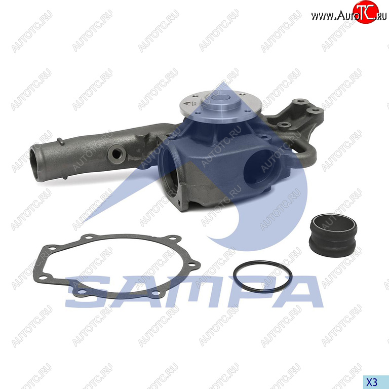 10 599 р. Насос водяной MERCEDES (дв.OM904LA906LA924LA) SAMPA SAMPA 204.376  с доставкой в г. Воронеж