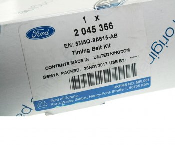 6 599 р. Комплект ГРМ FORD Focus 2,Fusion (02-) (1.21.6) OE FORD 2045356  с доставкой в г. Воронеж. Увеличить фотографию 4