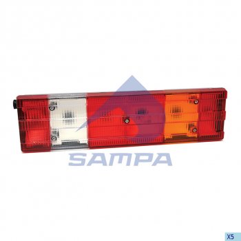 2 559 р. Фонарь задний MERCEDES Actros правый (525х140мм) АМР разъем сбоку SAMPA SAMPA 205.006  с доставкой в г. Воронеж. Увеличить фотографию 1