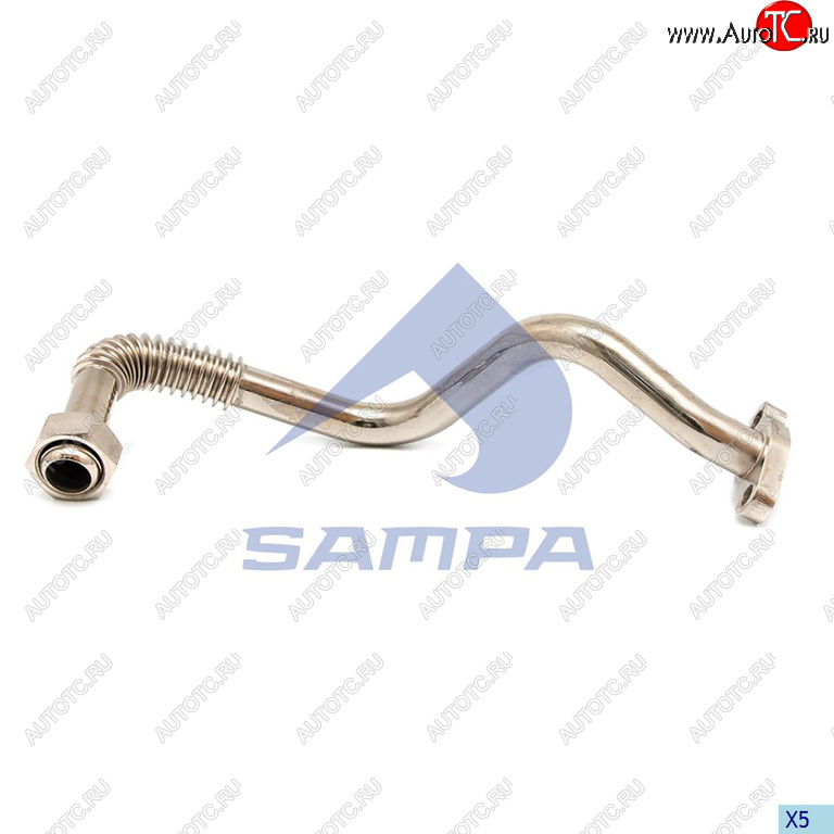 4 999 р. Трубка MERCEDES масляная турбокомпрессора обратная SAMPA SAMPA 205.165  с доставкой в г. Воронеж