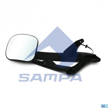 10 599 р. Зеркало боковое MERCEDES Axor с кронштейном,подогревом (низкая кабина) SAMPA SAMPA 208.007  с доставкой в г. Воронеж. Увеличить фотографию 1