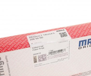 4 099 р. Кольца поршневые RENAULT (DCi11MIDR062356) d=123.03 (на 1 поршень) MAHLE MAHLE 20959n0  с доставкой в г. Воронеж. Увеличить фотографию 4