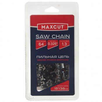 699 р. Цепь для бензопилы 64 звена 15 0.325 1.3мм MAXCUT MAXCUT 20lv-64e  с доставкой в г. Воронеж. Увеличить фотографию 1