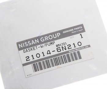 539 р. Прокладка насоса водяного NISSAN X-Trail (T30) OE NISSAN 210146n210 NISSAN 210146n210  с доставкой в г. Воронеж. Увеличить фотографию 2