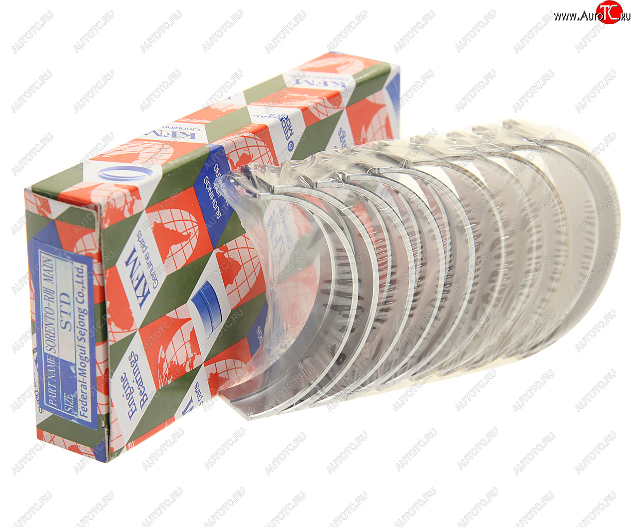 3 589 р. Вкладыши HYUNDAI Santa Fe (10-) (2.2),ix35 (10-) (2.0) (TCI) коренные STD комплект (10шт.) KFM KFM 21020-2f900  с доставкой в г. Воронеж