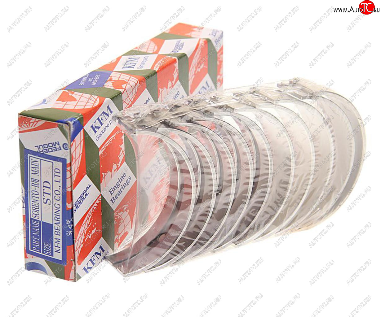 3 799 р. Вкладыши HYUNDAI Santa Fe (10-) (2.2),ix35 (10-) (2.0) (TCI) коренные STD комплект (10шт.) KFM KFM 21020-2f904  с доставкой в г. Воронеж