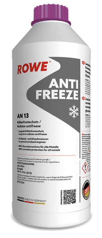 1 449 р. Антифриз красный концентрат 1.5л AN G13 HIGHTEC ROWE ROWE 21062-0015-99  с доставкой в г. Воронеж. Увеличить фотографию 3