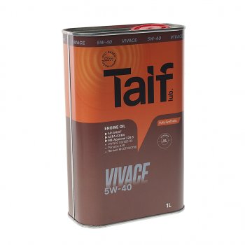 699 р. Масло моторное VIVACE PAO 5W40 SNCFA3B4 синт.1л TAIF TAIF 211025  с доставкой в г. Воронеж. Увеличить фотографию 1