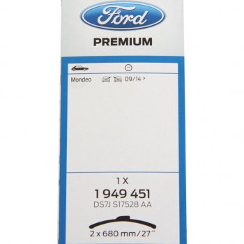 5 399 р. Щетка стеклоочистителя FORD Mondeo (14-) 680680мм комплект OE FORD 2120703  с доставкой в г. Воронеж. Увеличить фотографию 3