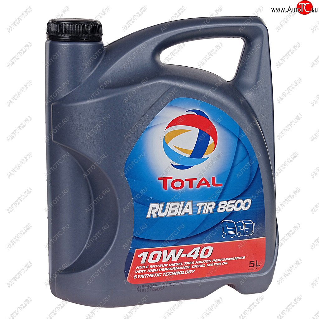 4 799 р. Масло дизельное RUBIA TIR 8600 10W40 псинт.5л TOTAL TOTAL 213670  с доставкой в г. Воронеж