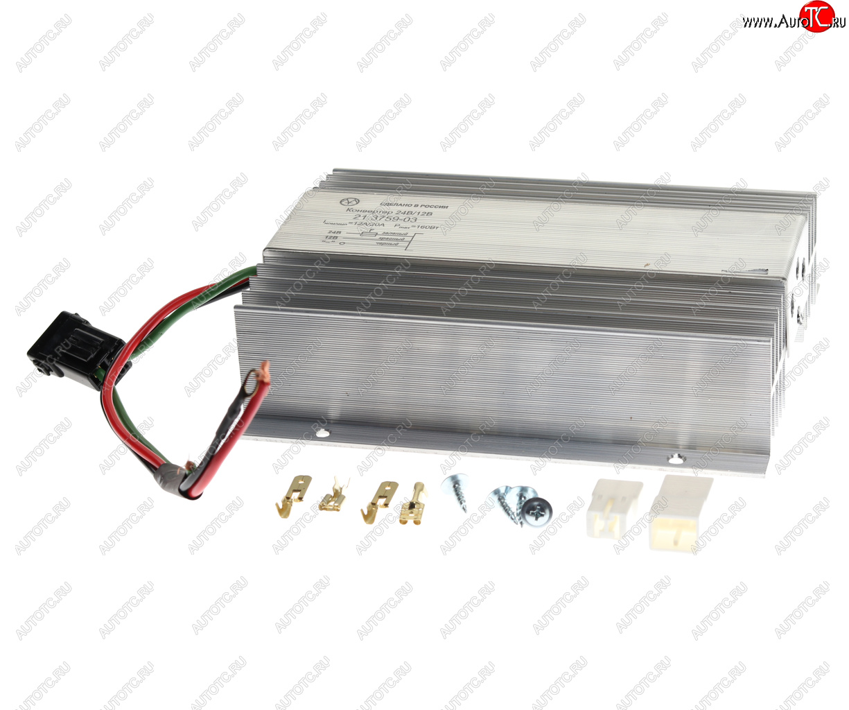 3 699 р. Преобразователь напряжения (инвертор) 24-12V 20А 160Вт ЭНЕРГОМАШ ЭНЕРГОМАШ 21.3759-03  с доставкой в г. Воронеж