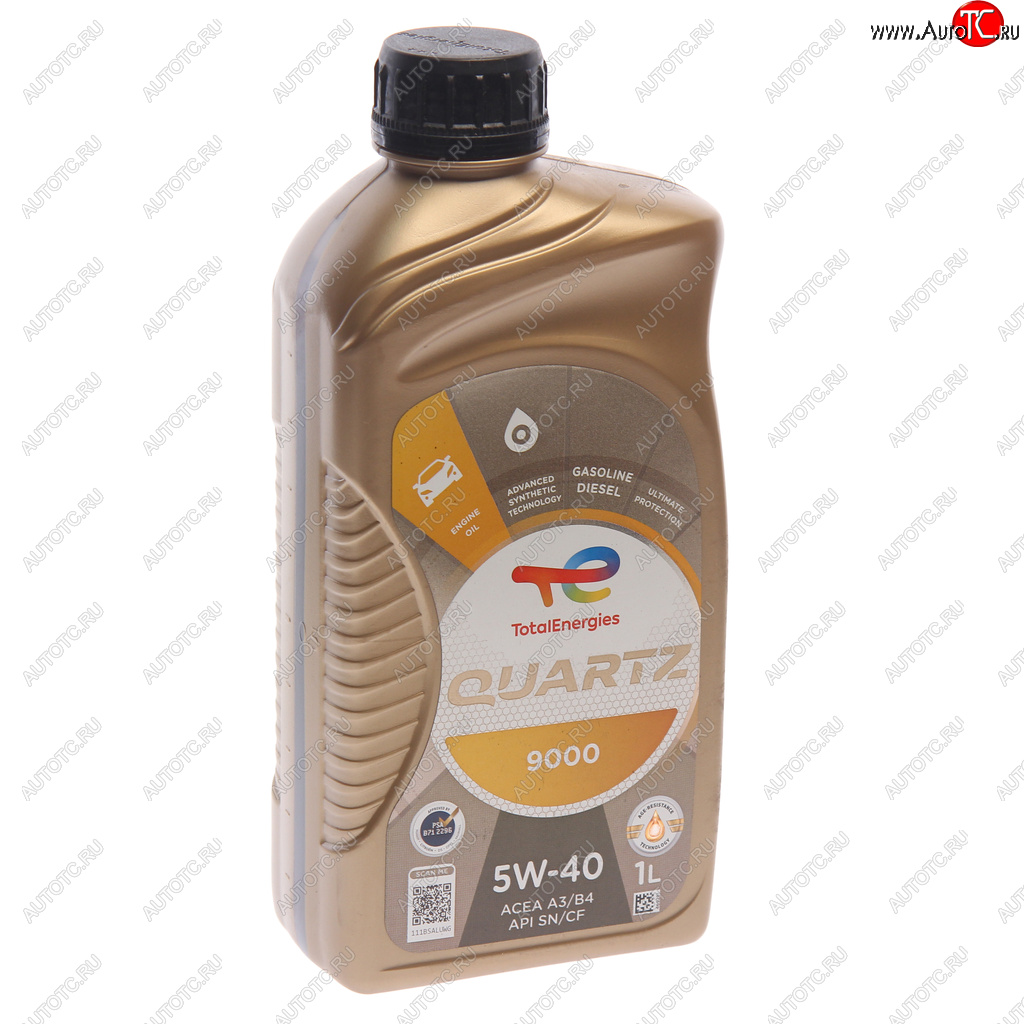 1 269 р. Масло моторное QUARTZ 9000 5W40 синт.1л TOTAL TOTAL 213764  с доставкой в г. Воронеж