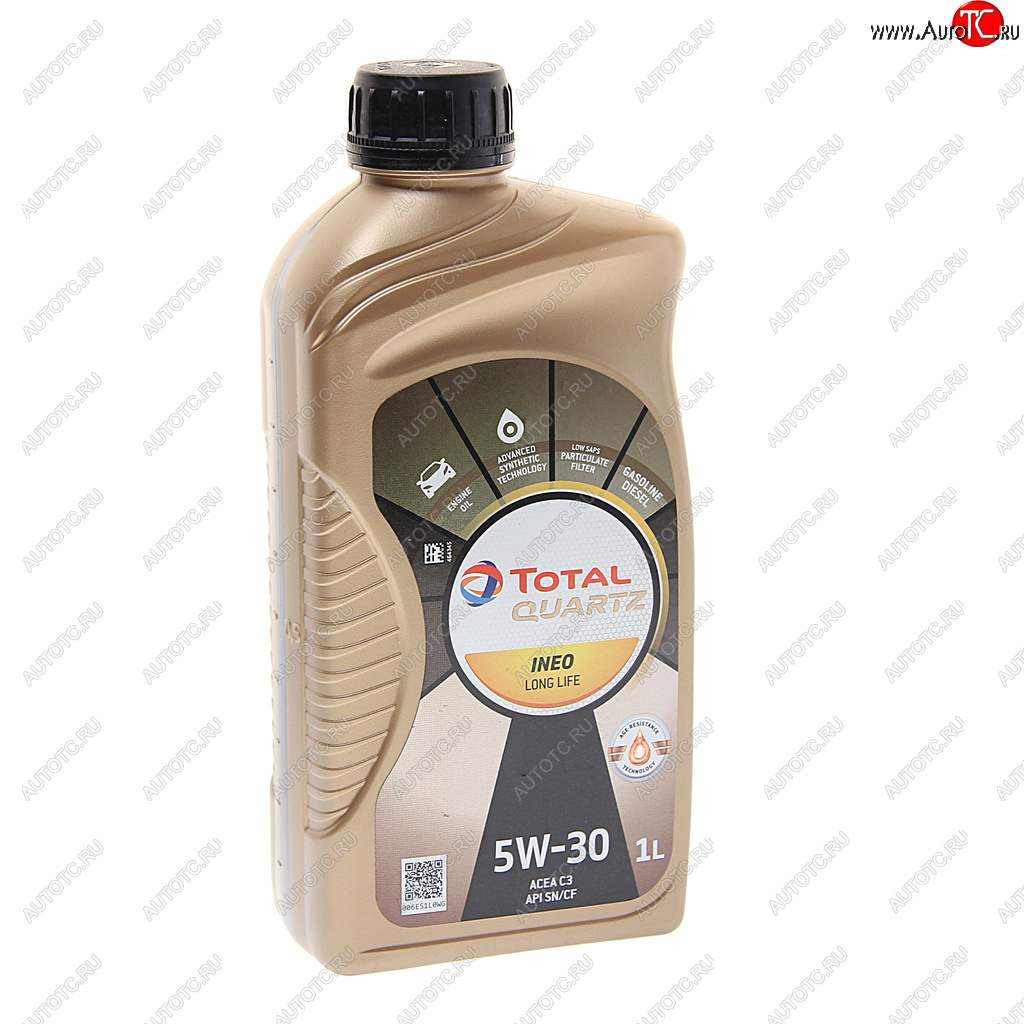 1 599 р. Масло моторное QUARTZ INEO L LIFE 5W30 синт.1л TOTAL TOTAL 213818  с доставкой в г. Воронеж