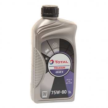 1 339 р. Масло трансмиссионное TRAXIUM Gear 8 75W80 GL-4 1л TOTAL TOTAL 214082  с доставкой в г. Воронеж. Увеличить фотографию 1