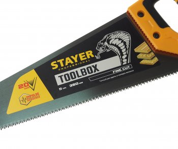 419 р. Ножовка по дереву 350мм для мелких пильных работ STAYER STAYER 2-15091-45_z01  с доставкой в г. Воронеж. Увеличить фотографию 2