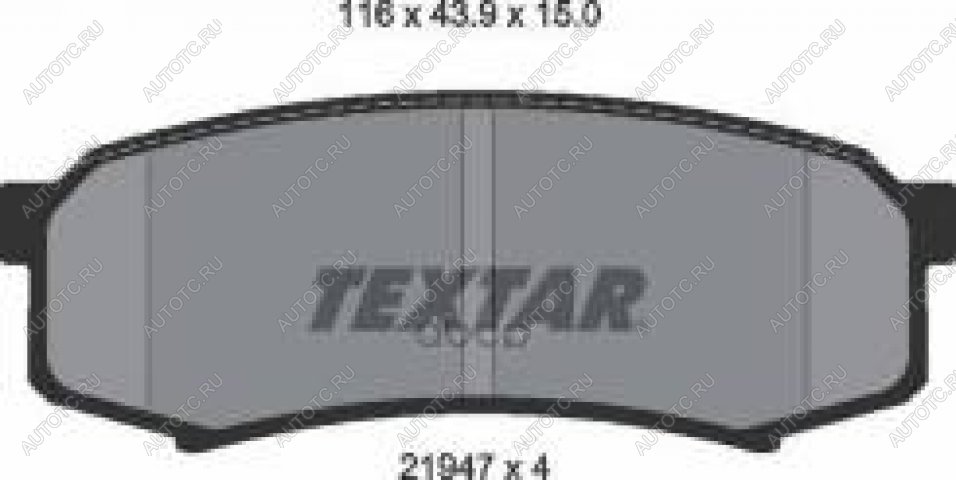 2 499 р. Колодки тормозные передние (4шт.) TEXTAR  Mitsubishi Pajero ( 4 V90,  4 V80) (2006-2011), Toyota Land Cruiser ( 80,  90,  100) (1989-2007)  с доставкой в г. Воронеж