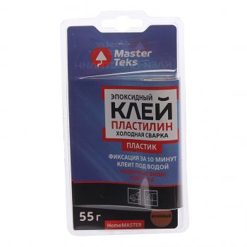 169 р. Сварка холодная для пластика 55г (-60С до +150С) двухкомпонентная MasterTeks HOMEMASTER HOMEMASTER 220387  с доставкой в г. Воронеж. Увеличить фотографию 1