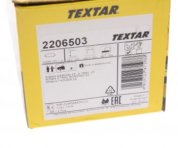 4 949 р. Колодки тормозные передние (4шт.) TEXTAR Nissan X-trail 3 T32 дорестайлинг (2013-2018)  с доставкой в г. Воронеж. Увеличить фотографию 4