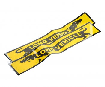 233 р. Наклейка-знак виниловая вырезанная Long Vehicle такса 17х70см полноцветная AUTOSTICKERS AUTOSTICKERS 22192  с доставкой в г. Воронеж. Увеличить фотографию 1