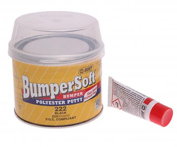 629 р. Шпатлевка по пластику BUMPERSOFT 222 черная 0.25кг BODY BODY 2220000050  с доставкой в г. Воронеж. Увеличить фотографию 1