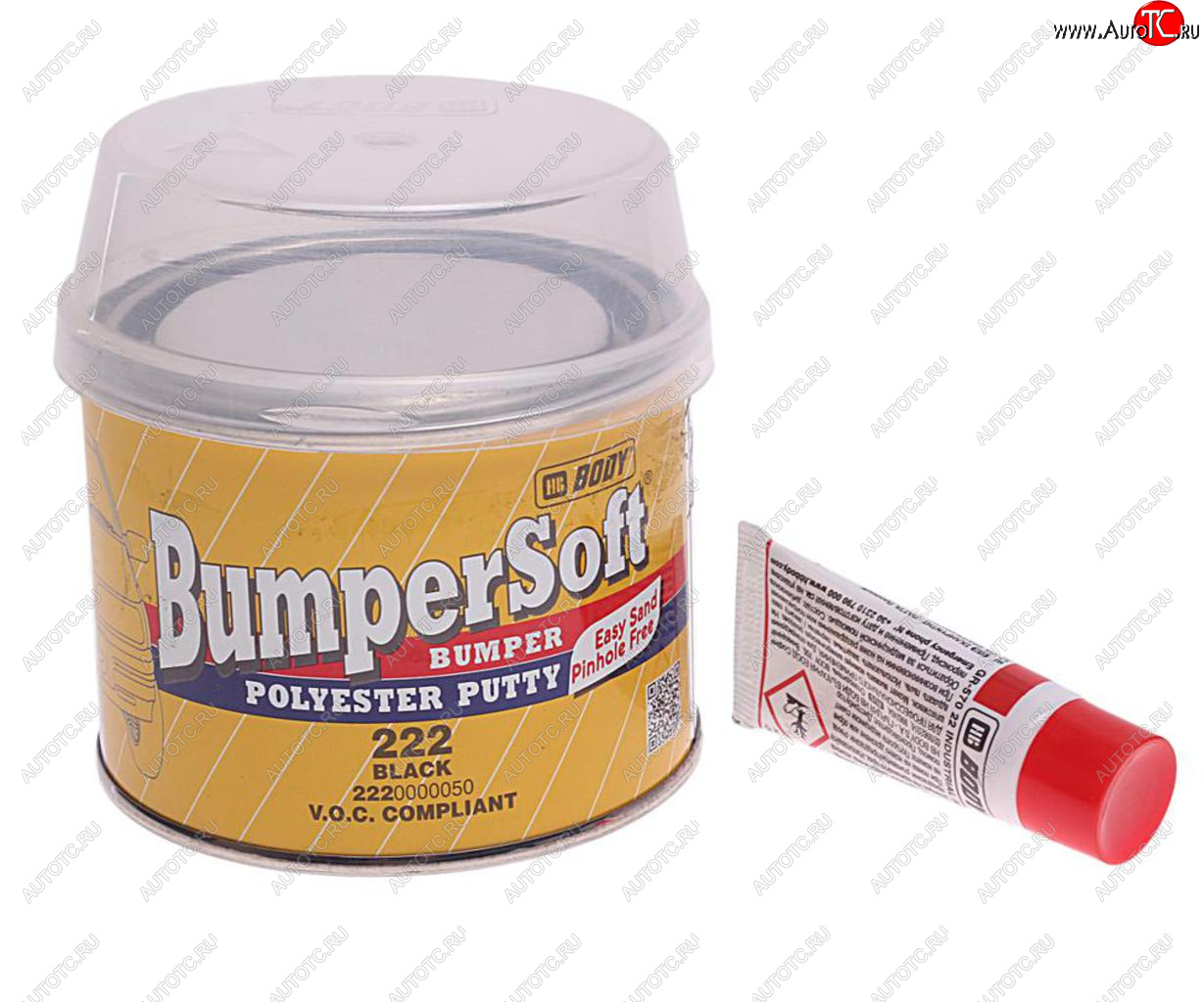 629 р. Шпатлевка по пластику BUMPERSOFT 222 черная 0.25кг BODY BODY 2220000050  с доставкой в г. Воронеж