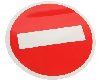 55 р. Наклейка-знак виниловая вырезанная СТОП d=15см AUTOSTICKERS AUTOSTICKERS 22680  с доставкой в г. Воронеж. Увеличить фотографию 1
