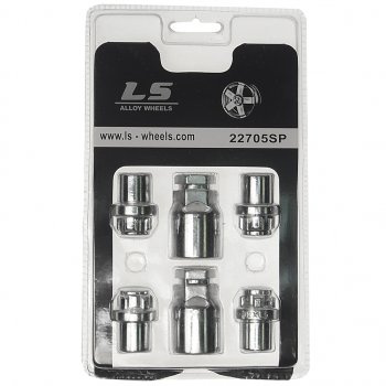 1 029 р. Гайка колеса М12х1.5х34 секретки пресс-шайба закрытая 2 ключа LS WHEELS LS WHEELS 22705sp  с доставкой в г. Воронеж. Увеличить фотографию 1