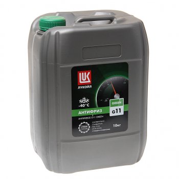 2 279 р. Антифриз зеленый -40C 10кг G11 Green ЛУКОЙЛ LUKOIL 227384  с доставкой в г. Воронеж. Увеличить фотографию 1