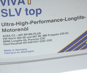 6 999 р. Масло моторное VIVA 1 SLV top(LL3) 5W30 синт.4л SRS SRS 22780  с доставкой в г. Воронеж. Увеличить фотографию 3