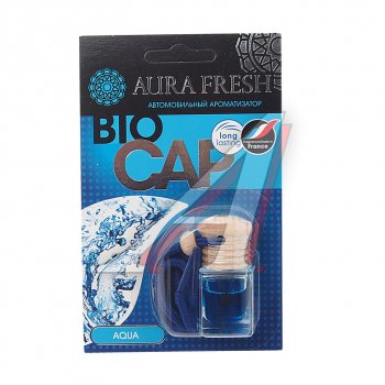 210 р. Ароматизатор подвесной жидкостный (aqua) 6мл Bio Cap AURA FRESH AURA FRESH 23001  с доставкой в г. Воронеж. Увеличить фотографию 1