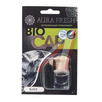210 р. Ароматизатор подвесной жидкостный (black) 6мл Bio Cap AURA FRESH AURA FRESH 23002  с доставкой в г. Воронеж. Увеличить фотографию 1