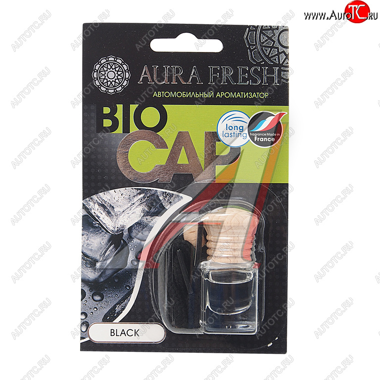 210 р. Ароматизатор подвесной жидкостный (black) 6мл Bio Cap AURA FRESH AURA FRESH 23002  с доставкой в г. Воронеж