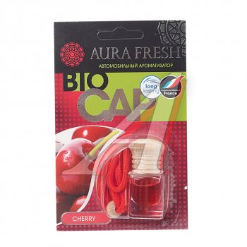 210 р. Ароматизатор подвесной жидкостный (cherry) 6мл Bio Cap AURA FRESH AURA FRESH 23004  с доставкой в г. Воронеж. Увеличить фотографию 1
