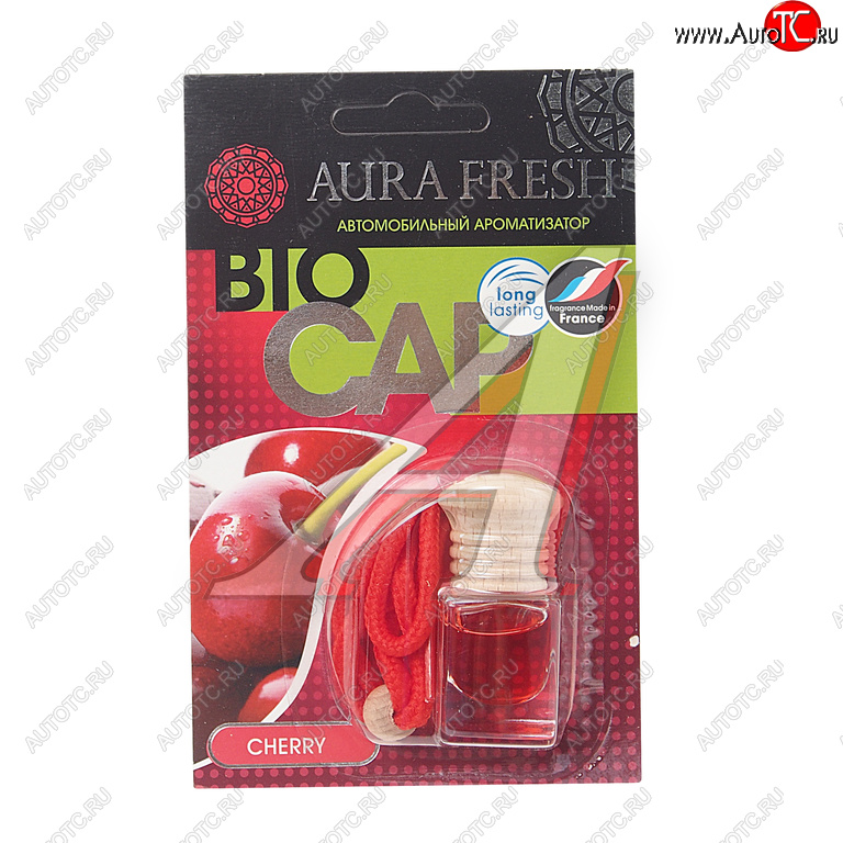 210 р. Ароматизатор подвесной жидкостный (cherry) 6мл Bio Cap AURA FRESH AURA FRESH 23004  с доставкой в г. Воронеж