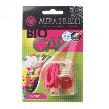 210 р. Ароматизатор подвесной жидкостный (exotic) 6мл Bio Cap AURA FRESH AURA FRESH 23008  с доставкой в г. Воронеж. Увеличить фотографию 1