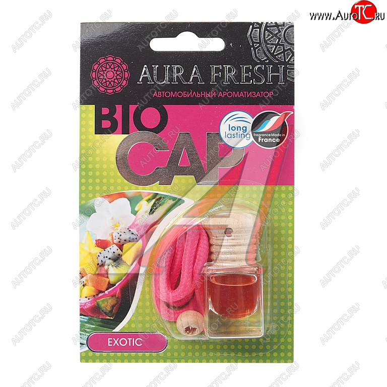 210 р. Ароматизатор подвесной жидкостный (exotic) 6мл Bio Cap AURA FRESH AURA FRESH 23008  с доставкой в г. Воронеж