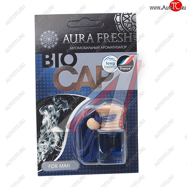 210 р. Ароматизатор подвесной жидкостный (for man) 6мл Bio Cap AURA FRESH AURA FRESH 23009  с доставкой в г. Воронеж