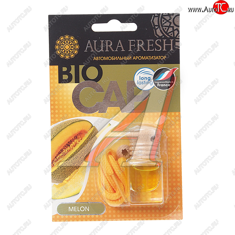 210 р. Ароматизатор подвесной жидкостный (melon) 6мл Bio Cap AURA FRESH AURA FRESH 23011  с доставкой в г. Воронеж