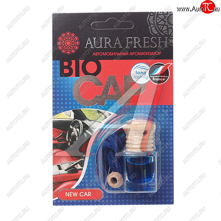 210 р. Ароматизатор подвесной жидкостный (new car) 6мл Bio Cap AURA FRESH AURA FRESH 23012  с доставкой в г. Воронеж